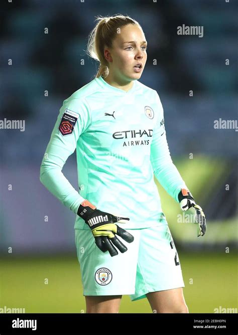 Manchester City Goalkeeper Ellie Roebuck During The Fa Womens Super