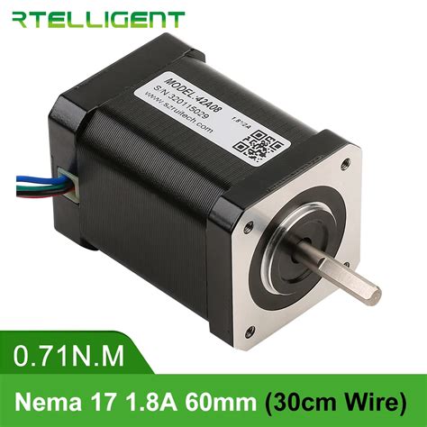 Rtelligent Nema 17 Stepper Motor 42a08 60 มม71n ซม