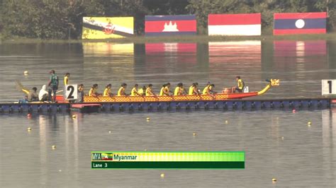 27th SEA GAMES MYANMAR 2013 Traditional Boat Race 19 12 13 YouTube