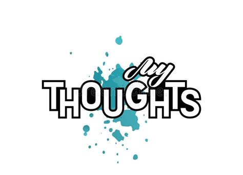 thoughts logo stock vector illustration  industry