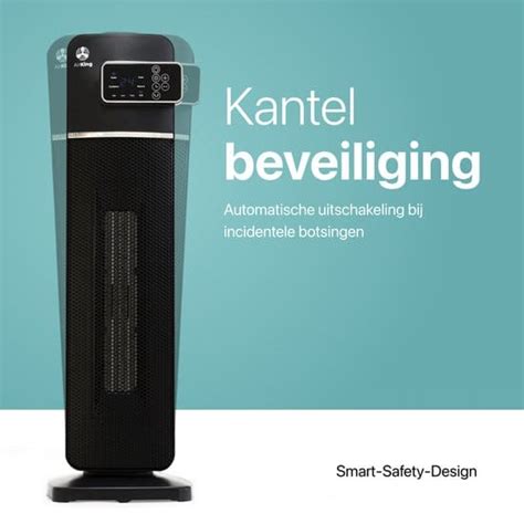 AirKing Elektrische Kachel 2000 Watt Zwart Keramische