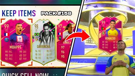 I Completed Futties Ronaldo Only Using Packs Youtube