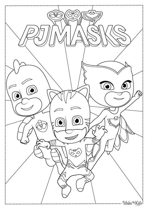 PJ Masks Coloring Pages (Free Printable PDFs) | WakeTheKids