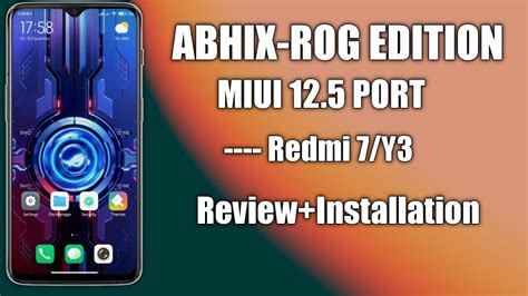 Abhix Rog Edition Miui Port For Redmi Y Rog Edition Full Review