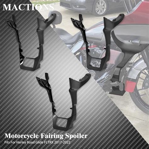 Motorcycle Black Fairing Spoilers Cover For Harley Touring CVO Road