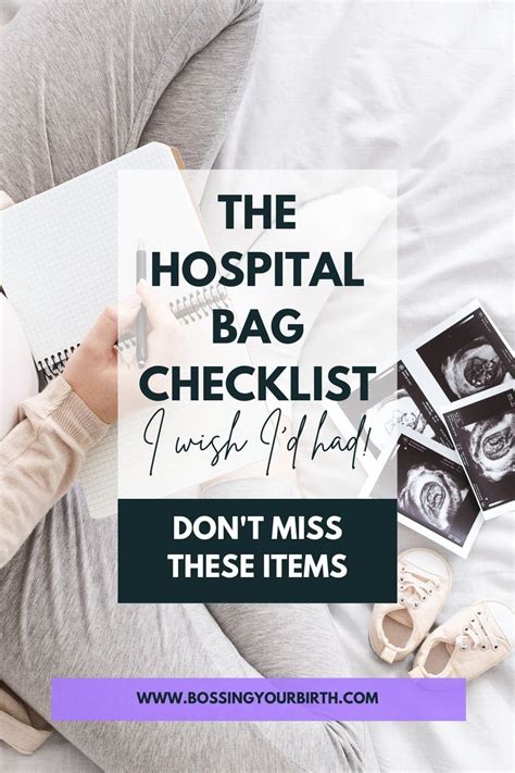 Bossing Your Birth Hypnobirthing Milton Keynes And Northampton The Hospital Bag Checklist I