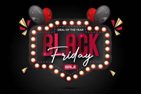 Premium Vector Black Friday Sale D Editable Text Effect Style