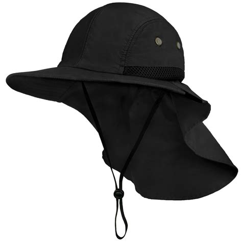 SUN CUBE Mens Fishing Hat with Neck Flap for Men | Sun Hat with Wide ...