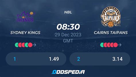 Sydney Kings Vs Cairns Taipans Predictions Odds Live Score Stats