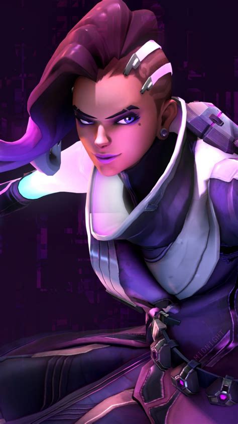 Download Wallpaper 540x960 Sombra Video Game Overwatch Art Samsung