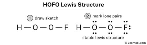 HOFO Lewis structure - Learnool