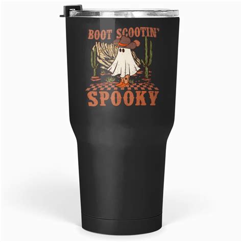 Retro Western Halloween Cute Funny Boot Scootin Spooky T Tumblers Oz