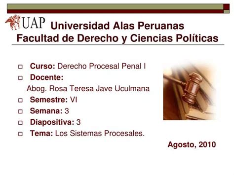 Ppt Universidad Alas Peruanas Facultad De Derecho Y Ciencias