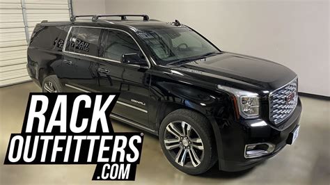 2015 GMC Yukon Denali XL With Thule AeroBlade EDGE Roof Rack Crossbars