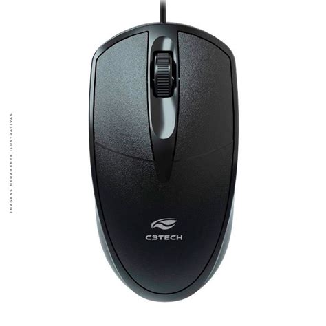 Mouse C Tech Usb Dpi Ptico Preto Techno Space