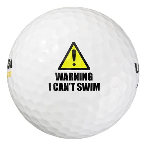 Funny Golf Ball I Cant Swim Golf Ball Golf Humor Golf Quotes Funny