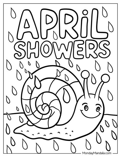 April Shower Coloring Pages [2025]