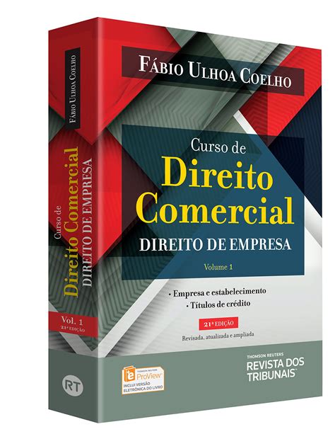 Curso de Direito Comercial Direito de Empresa Volume I PDF Fábio