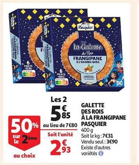 Promo Galette Des Rois à La Frangipane Pasquier chez Auchan iCatalogue fr