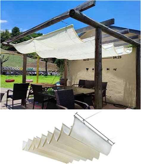 Amazon Wave Shade Sail Retractable Wave Sun Cover Canopy Wave