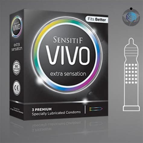 Jual Vivo Sensitif Extra Sensation Kondom Alat Kontrasepsi Box Isi