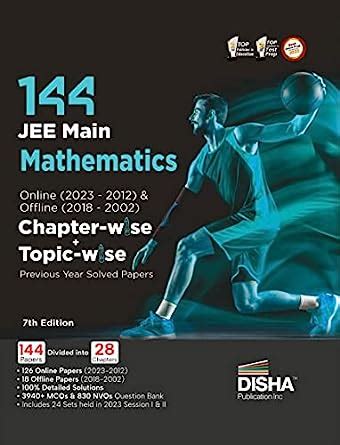 Disha 144 JEE Main Mathematics Online 2023 2012 Offline 2018 2002