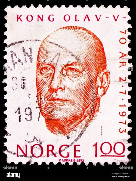 Moscow Russia October Postage Stamp Printed In Norway Shows