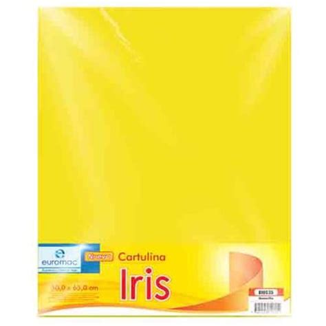 CARTULINA EUROMAC IRIS AMARILLO 50X65CM C 10 EUROMAC Jamimex