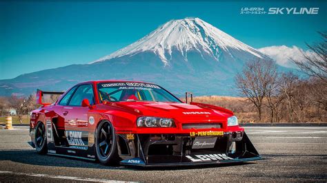 Nissan Skyline R34 Breitbau Tuning Von Liberty Walk Auto Motor Und Sport