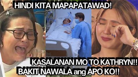 Karla Estrda Galit Na Galit Sinisi Si Kathryn Sa Pagkawala Ng Apo Kay