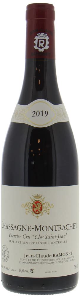 Chassagne Montrachet Clos Saint Jean 1er Cru 2019 Ramonet Best Of Wines