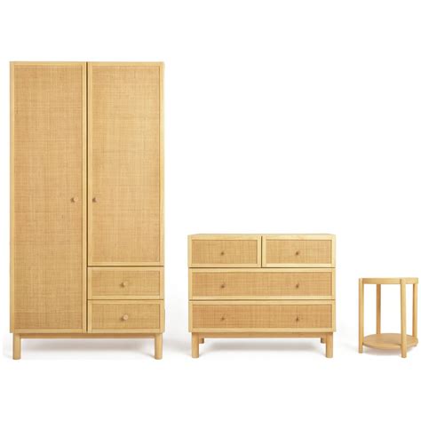 Habitat Simone 3 Piece 2 Door Rattan Wardrobe Set By Argos