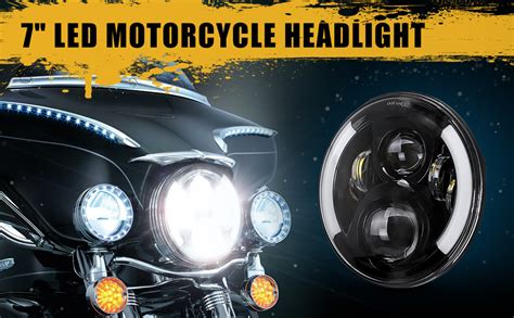 SUPAREE Faros Delanteros LED De 7 Pulgadas Para Motocicleta Touring