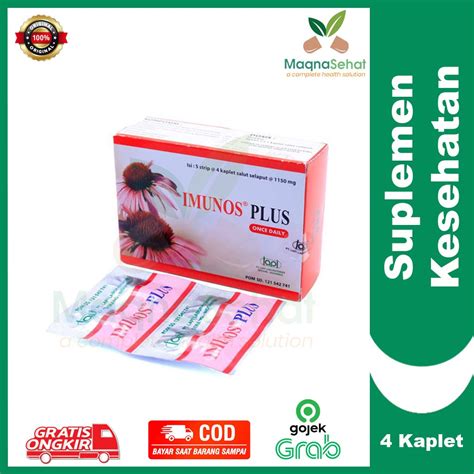 Jual IMUNOS PLUS Strip 4 Tablet Multivitamin Penambah Daya Tahan