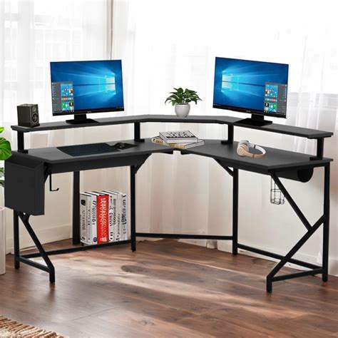 Amazon Lufeiya Inch Computer Desk With Outlets Inch L