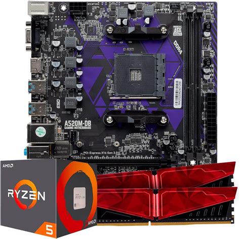 Kit Upgrade Gamer AMD Ryzen 5 5500 B450M 16GB DDR4 Amazon Br