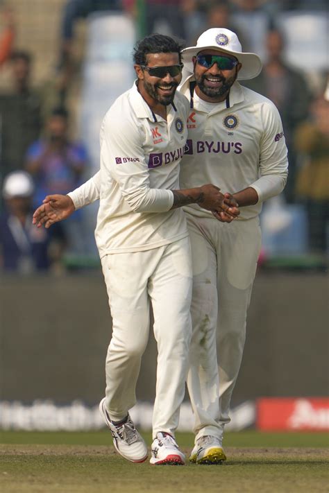 Ravindra Jadeja And Rohit Sharma Celebrate ESPNcricinfo