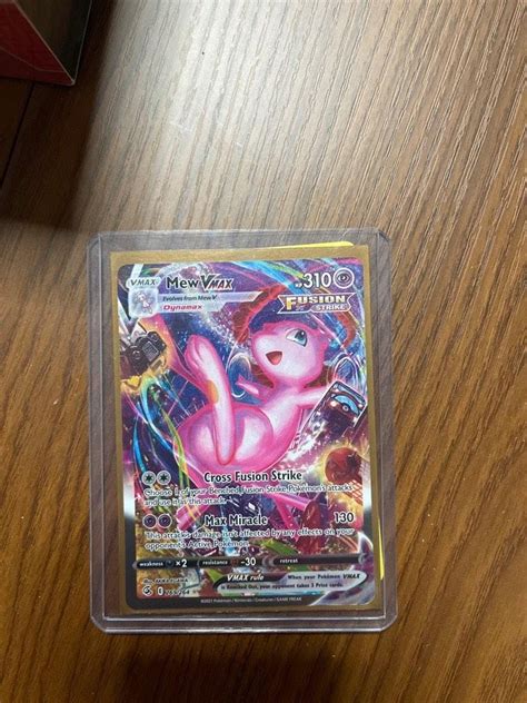 Mew VMAX Alternate Art Secret SWSH08 Fusion Strike SWSH08