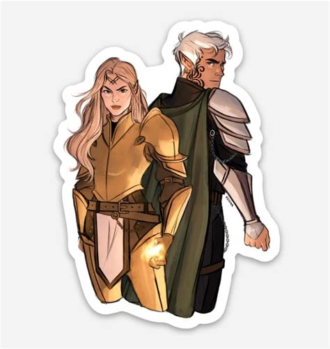 Throne Of Glass Aelin And Rowan 2×3 Sticker Artofit