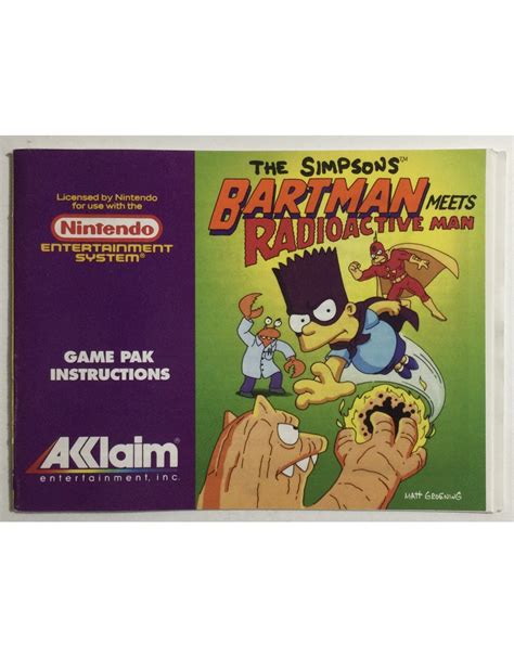 The Simpsons Bartman Meets Radioactive Man for Nintendo Entertainment ...