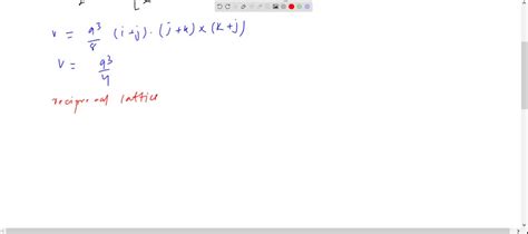 SOLVED:Reciprocal Lattice Show that the reciprocal lattice of a fcc ...