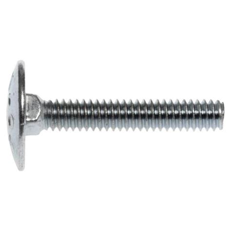 1/4"-20 x 2 1/4" Step Bolts, A307A, Zinc