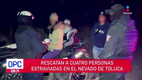 Rescatan a cuatro personas extraviadas en el Nevado de Toluca Vídeo