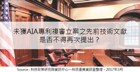 專利情報 ： 未獲aia專利複審立案之先前技術文獻是否不得再次提出？ 科技產業資訊室iknow