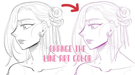 How To Change The Line Art Color On Procreate 🖍 2022 Youtube