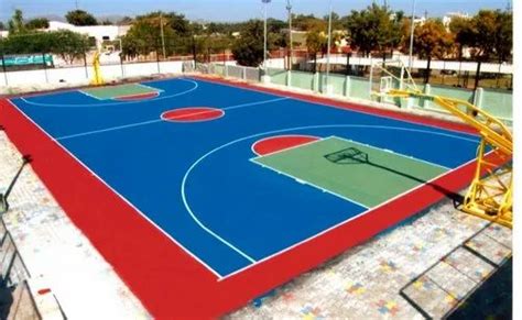 Outdoor Synthetic Flooring Acrylic Synthetic Basketball Court At Rs 30