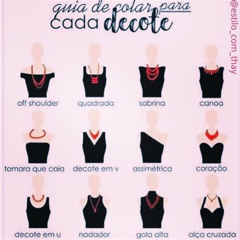 Guia De Colar Para Cada Decote Se Liga Na Dica Dicas De Moda