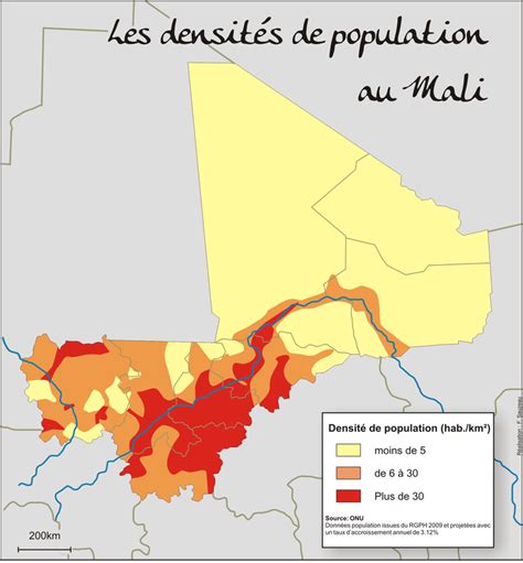 Les Densités De Population Au Mali Latelier Carto Dhg Sempai