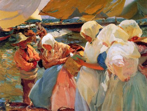 Joaquín Sorolla Y Bastida Fisherwomen On The Beach 1903 Tumblr Pics