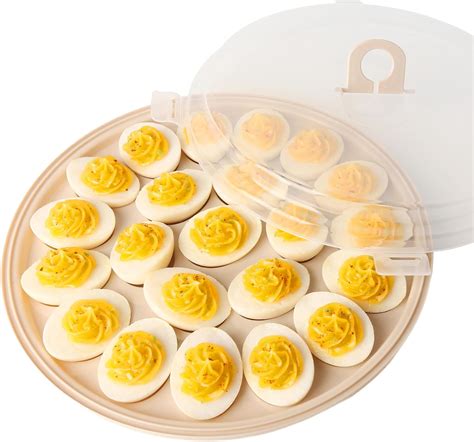 Amazon HAKSEN Deviled Egg Tray With Lid Deviled Egg Platter